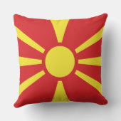 北マケドニア国旗 クッション (裏面)