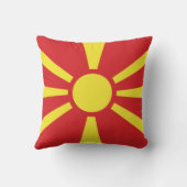 北マケドニア国旗 クッション (裏面)