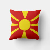 北マケドニア国旗 クッション (裏面)