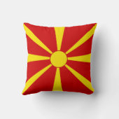 北マケドニア国旗 クッション (裏面)
