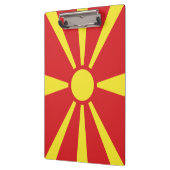 北マケドニア国旗 クリップボード (左)