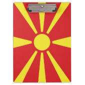 北マケドニア国旗 クリップボード (正面)