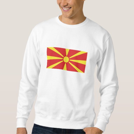 北マケドニア国旗 スウェットシャツ (正面)