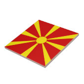 北マケドニア国旗 タイル (側面)