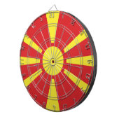 北マケドニア国旗 ダーツボード (正面右)