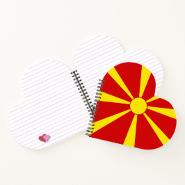 北マケドニア国旗 ノートブック