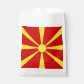 北マケドニア国旗 フェイバーバッグ (正面)