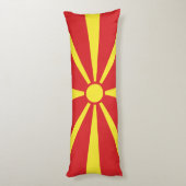 北マケドニア国旗 ボディピロー (裏面 (縦))