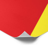 北マケドニア国旗 ポスター (角)