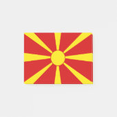 北マケドニア国旗 ポストイット (正面)