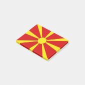北マケドニア国旗 ポストイット (アングル)