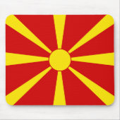北マケドニア国旗 マウスパッド (正面)