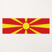 北マケドニア国旗 ヨガマット (正面(横))