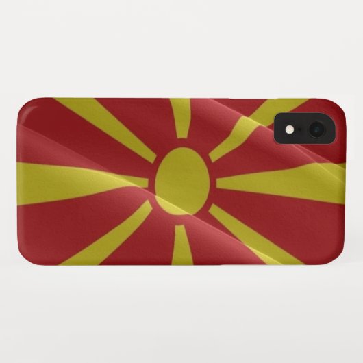 北マケドニア国旗 –  Case-Mate iPhoneケース (裏面(横))