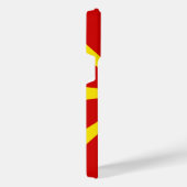 北マケドニア国旗 iPhoneケース (右側面)