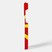 北マケドニア国旗 iPhoneケース (左側面)