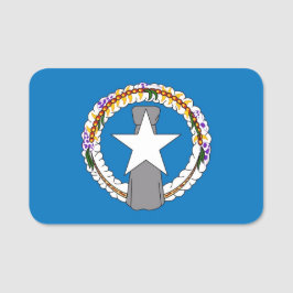 北マリアナ国旗の愛国的な名前タグ 名札