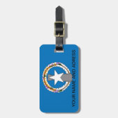 北マリアナ国旗の荷物タグ ラゲッジタグ (正面縦)