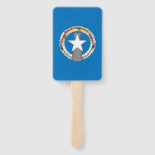 北マリアナ国旗を持つハンドファンのセット ハンドファン (裏面)