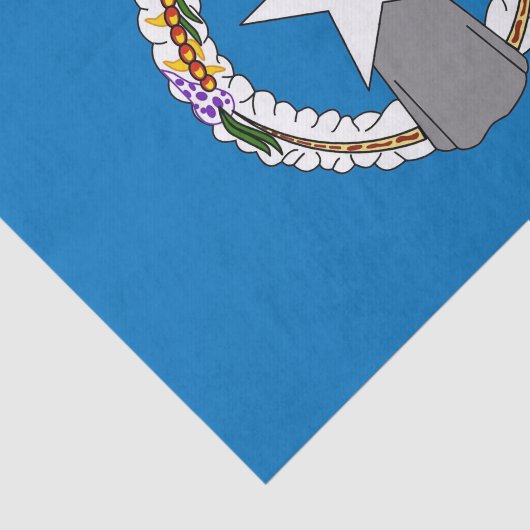 北マリアナ国旗を持つ愛国的なティッシュペーパー 薄葉紙 (詳細)