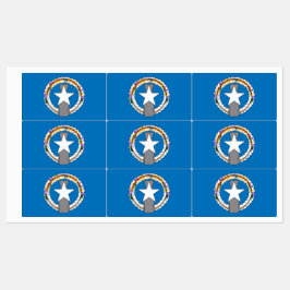 北マリアナ国旗を持つ愛国的なラベル ラベル