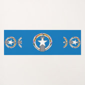 北マリアナ国旗を掲げた愛国的なヨガマット ヨガマット (裏面(横))