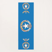 北マリアナ国旗を掲げた愛国的なヨガマット ヨガマット (裏面)