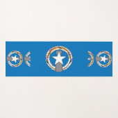 北マリアナ国旗を掲げた愛国的なヨガマット ヨガマット (正面(横))