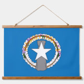 北マリアナ州旗の壁のタペストリー 吊り下げ型タペストリー (正面)