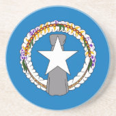 北マリアナ州旗を持つコースター コースター (正面)