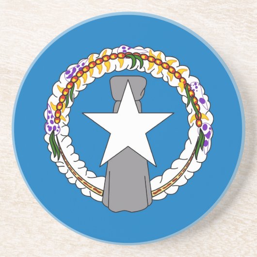 北マリアナ州旗を持つコースター コースター (正面)