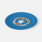 北マリアナ州旗を持つ愛国的紙プレート ペーパープレート (アングル)