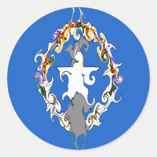 北マリアナ州旗 ラウンドシール (正面)