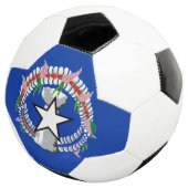 北マリアナ諸島の国旗 サッカーボール (3/4)