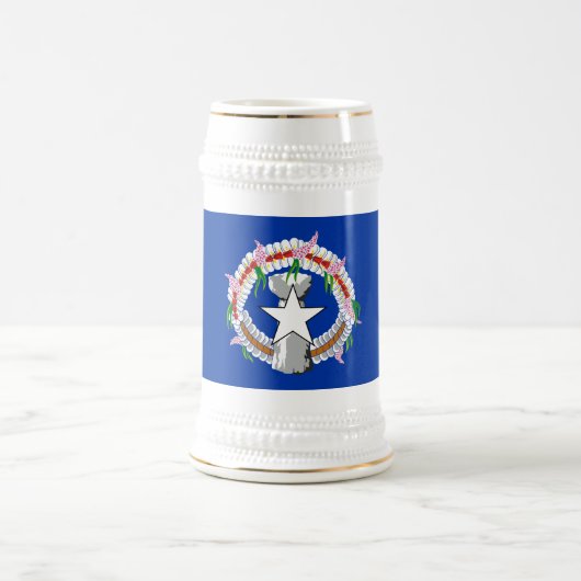 北マリアナ諸島の旗 ビールジョッキ (中央)