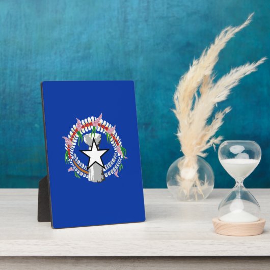 北マリアナ諸島の旗 フォトプラーク (側面)