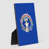 北マリアナ諸島の旗 フォトプラーク (側面)