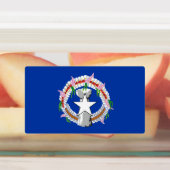 北マリアナ諸島の旗 ラベル (貼付)