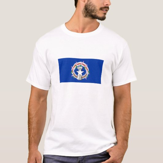 北マリアナ諸島の旗 Tシャツ (正面)
