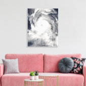 北マリアナ諸島への台風の風刺 キャンバスプリント (インサイチュ (リビング))