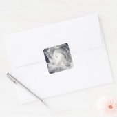 北マリアナ諸島への台風の風刺 スクエアシール (封筒)