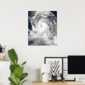 北マリアナ諸島への台風の風刺 ポスター (ホームオフィス)