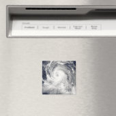 北マリアナ諸島への台風の風刺 マグネット (インサイチュ (食洗機))