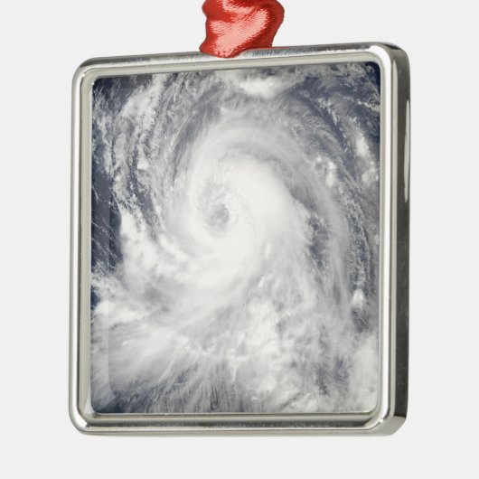 北マリアナ諸島への台風の風刺 メタルオーナメント (左)