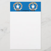 北マリアナ諸島国旗の文房具 便箋 (正面)
