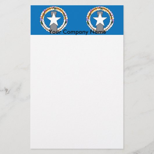 北マリアナ諸島国旗の文房具 便箋 (正面)