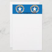 北マリアナ諸島国旗の文房具 便箋 (正面/裏面)