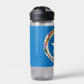 北マリアナ諸島国旗を持つ水瓶 ウォーターボトル (正面)