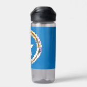 北マリアナ諸島国旗を持つ水瓶 ウォーターボトル (背面)