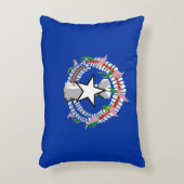 北マリアナ諸島国旗 アクセントクッション (正面(垂直))
